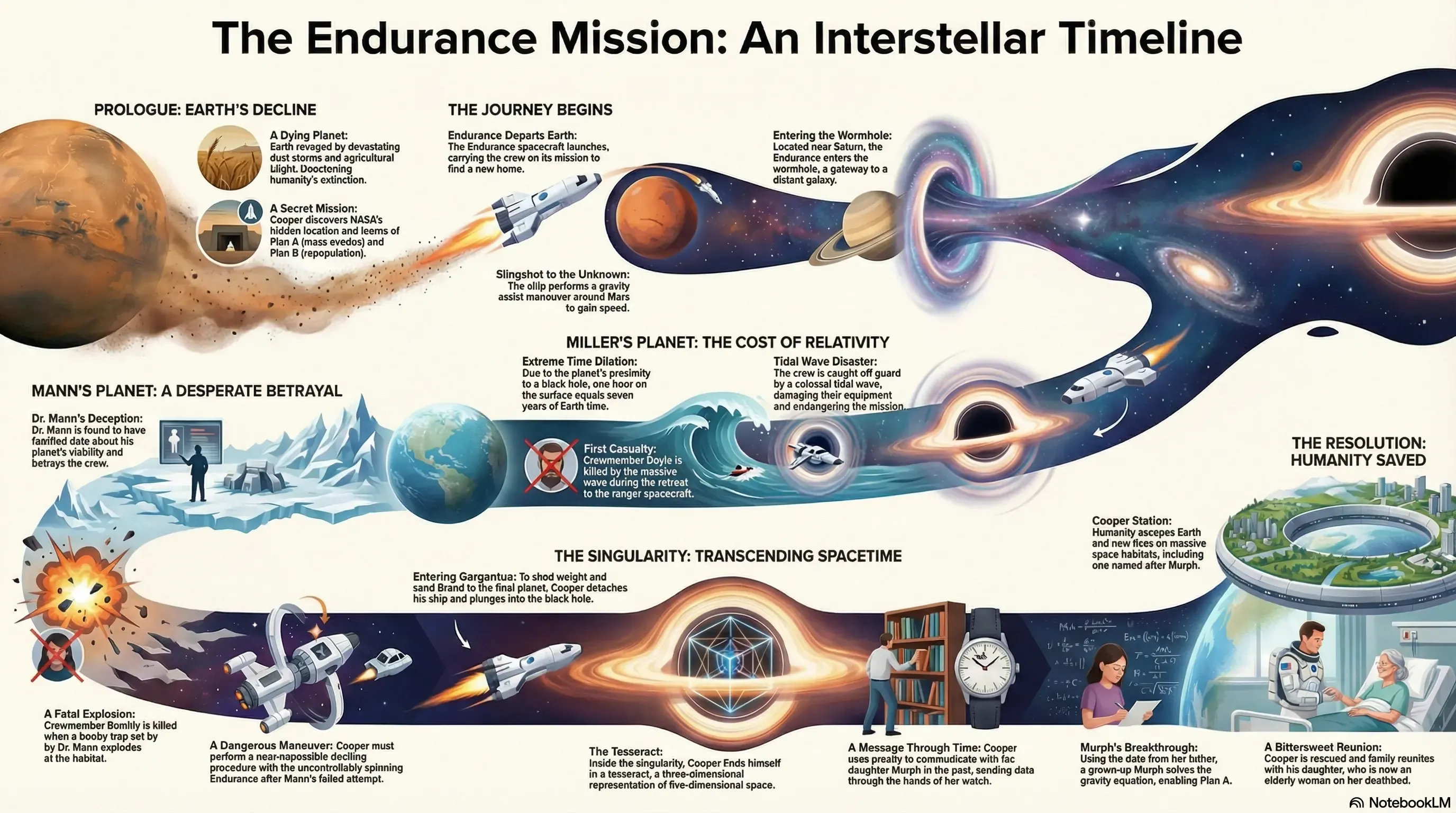 a desperate interstellar mission to save humanity from an ecological collapse on Earth. 